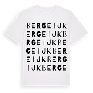 Bergeijk ordlek t-shirt – ekologisk bomull t-shirt från Pinshirt