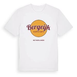 Bergeijk cirkel t-shirt – ekologisk bomull t-shirt från Pinshirt