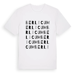 Berlicum ordlek t-shirt – ekologisk bomull t-shirt från Pinshirt