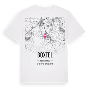 Boxtel karta t-shirt – ekologisk bomull t-shirt från Pinshirt
