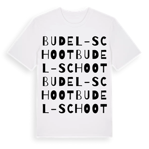 Budel-Schoot ordlek t-shirt – ekologisk bomull t-shirt från Pinshirt