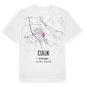 Cuijk karta t-shirt – ekologisk bomull t-shirt från Pinshirt