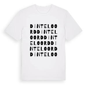 Dinteloord ordlek t-shirt – ekologisk bomull t-shirt från Pinshirt