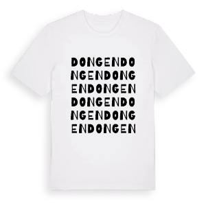 Dongen ordlek t-shirt – ekologisk bomull t-shirt från Pinshirt