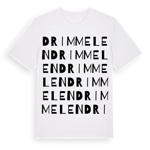 Drimmelen ordlek t-shirt – ekologisk bomull t-shirt från Pinshirt