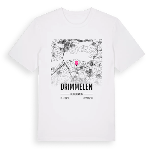Drimmelen karta t-shirt – ekologisk bomull t-shirt från Pinshirt
