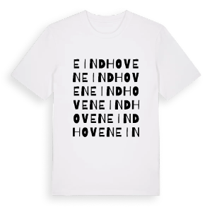 Eindhoven ordlek t-shirt – ekologisk bomull t-shirt från Pinshirt