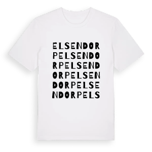 Elsendorp ordlek t-shirt – ekologisk bomull t-shirt från Pinshirt