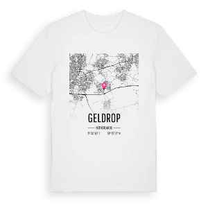 Geldrop karta t-shirt – ekologisk bomull t-shirt från Pinshirt