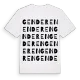 Genderen ordlek t-shirt