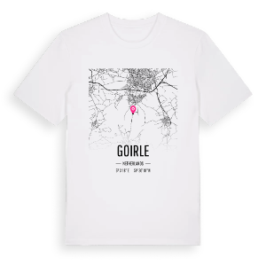 Goirle karta t-shirt – ekologisk bomull t-shirt från Pinshirt