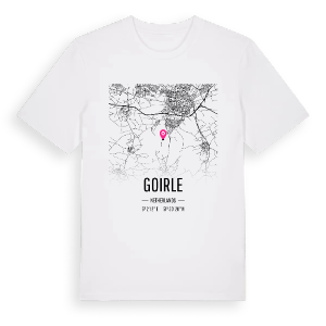 Goirle karta t-shirt – ekologisk bomull t-shirt från Pinshirt