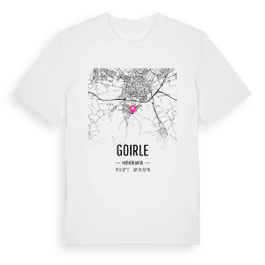 Goirle karta t-shirt – ekologisk bomull t-shirt från Pinshirt