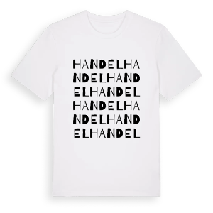 Handel ordlek t-shirt – ekologisk bomull t-shirt från Pinshirt