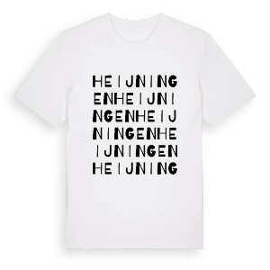 Heijningen ordlek t-shirt – ekologisk bomull t-shirt från Pinshirt