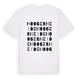 Hoogerheide ordlek t-shirt – ekologisk bomull t-shirt från Pinshirt