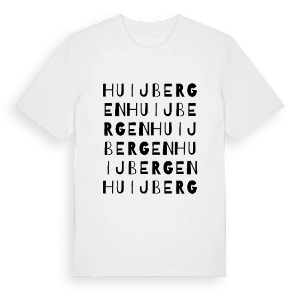 Huijbergen ordlek t-shirt – ekologisk bomull t-shirt från Pinshirt