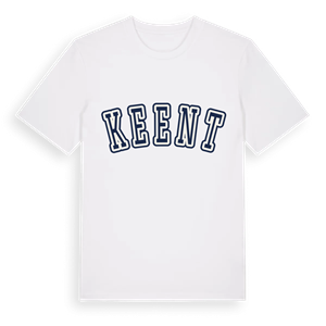 Keent college t-shirt – ekologisk bomull t-shirt från Pinshirt