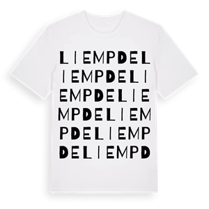Liempde ordlek t-shirt – ekologisk bomull t-shirt från Pinshirt