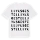 Luyksgestel ordlek t-shirt