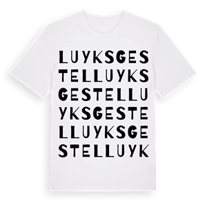 Luyksgestel ordlek t-shirt – ekologisk bomull t-shirt från Pinshirt