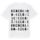 Nederland - Belgique / België / Belgien ordlek t-shirt