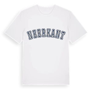 Neerkant college t-shirt – ekologisk bomull t-shirt från Pinshirt
