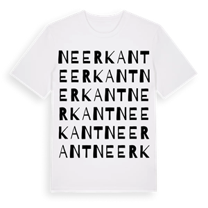 Neerkant ordlek t-shirt – ekologisk bomull t-shirt från Pinshirt