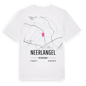 Neerlangel karta t-shirt – ekologisk bomull t-shirt från Pinshirt