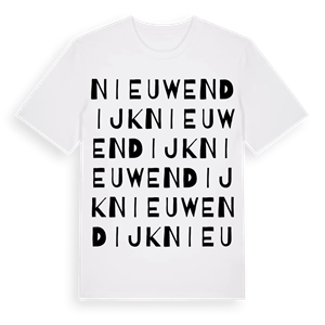 Nieuwendijk ordlek t-shirt – ekologisk bomull t-shirt från Pinshirt