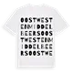 Oost West en Middelbeers ordlek t-shirt