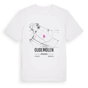 Oudemolen karta t-shirt – ekologisk bomull t-shirt från Pinshirt