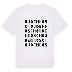 Oudenbosch ordlek t-shirt – ekologisk bomull t-shirt från Pinshirt