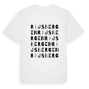 Rijsbergen ordlek t-shirt – ekologisk bomull t-shirt från Pinshirt