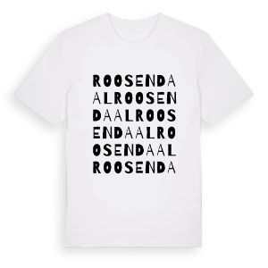 Roosendaal ordlek t-shirt – ekologisk bomull t-shirt från Pinshirt