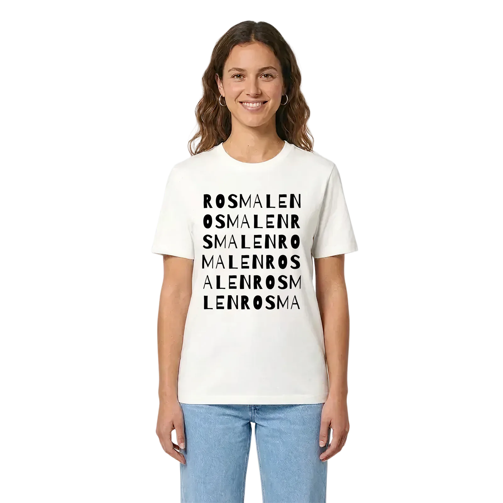 Rosmalen ordlek t-shirt – White, i miljö