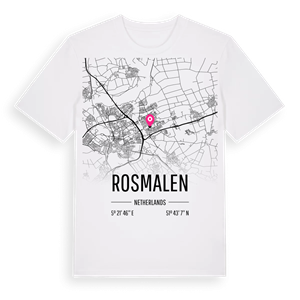 Rosmalen karta t-shirt – ekologisk bomull t-shirt från Pinshirt