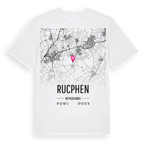 Rucphen karta t-shirt – ekologisk bomull t-shirt från Pinshirt