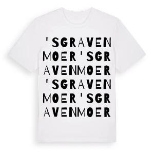 's Gravenmoer ordlek t-shirt – ekologisk bomull t-shirt från Pinshirt
