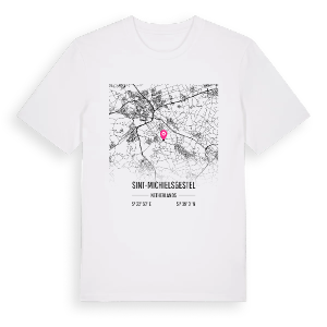 Sint-Michielsgestel karta t-shirt – ekologisk bomull t-shirt från Pinshirt