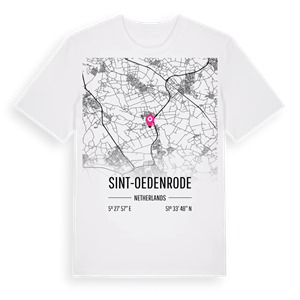 Sint-Oedenrode karta t-shirt – ekologisk bomull t-shirt från Pinshirt