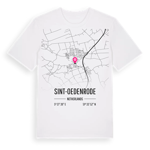 Sint-Oedenrode karta t-shirt – ekologisk bomull t-shirt från Pinshirt