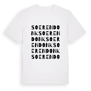 Soerendonk ordlek t-shirt – ekologisk bomull t-shirt från Pinshirt