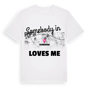 Någon i Someren älskar mig t-shirt – ekologisk bomull t-shirt från Pinshirt