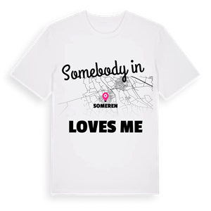Någon i Someren älskar mig t-shirt – ekologisk bomull t-shirt från Pinshirt