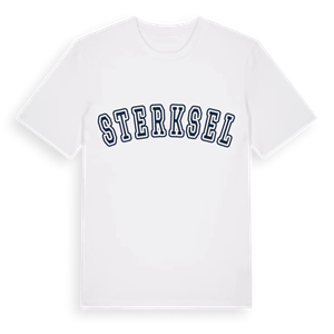 Sterksel college t-shirt – ekologisk bomull t-shirt från Pinshirt