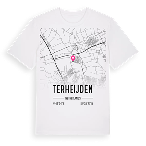 Terheijden karta t-shirt – ekologisk bomull t-shirt från Pinshirt