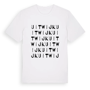 Uitwijk ordlek t-shirt – ekologisk bomull t-shirt från Pinshirt