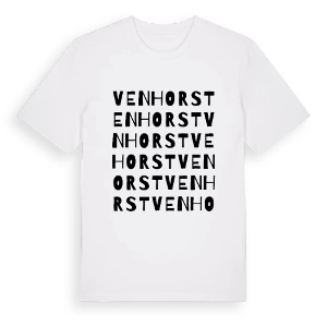 Venhorst ordlek t-shirt – ekologisk bomull t-shirt från Pinshirt