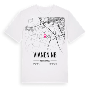 Vianen NB karta t-shirt – ekologisk bomull t-shirt från Pinshirt
